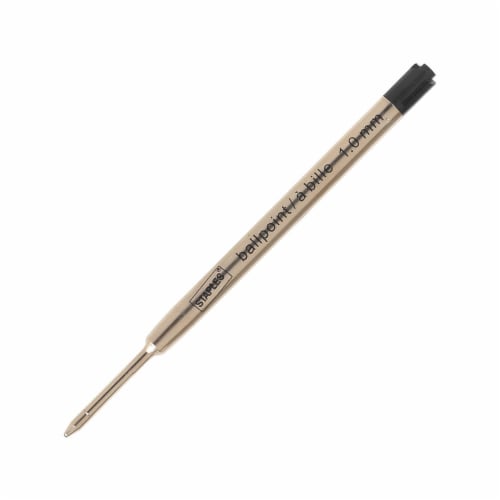 Staples Ballpoint Pen Refill Medium Tip Black Ink 2 Pack 17567