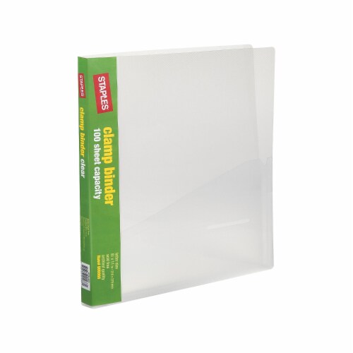 Staples Punchless Report Cover Letter Clear (21650CC/10755), 1 Kroger