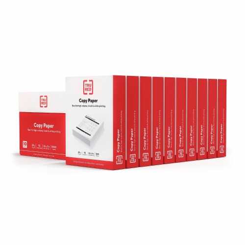 Staples 8.5 x 11 3H Punch Copy Paper 20 lbs 92 Brightness 500/RM 10 RM/CT  221192 