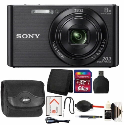 Sony Dscw830 20.1mp Digital Camera (black) With Accessory Bundle, 1 Kroger