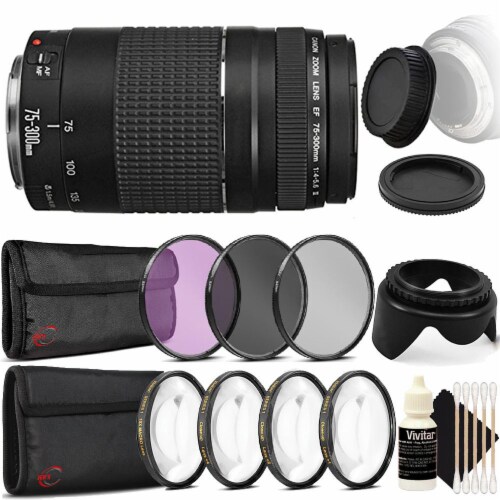 Canon Ef 75 300mm F 4 5 6 Iii Lens With Accessory Kit For Canon T5i T6 T6i And T7i 1 Fred Meyer