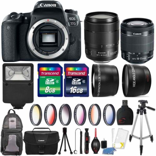 canon eos 77d with 18 135mm lens