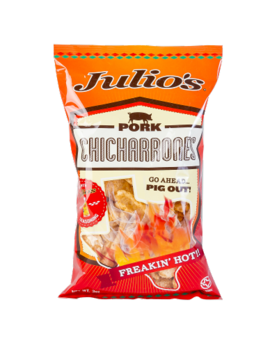 Julio's Freakin' Hot Pork Skins Perspective: front