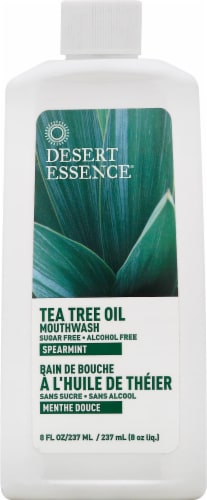 Desert Essence Tea Tree Oil Mouthwash Perspective: front