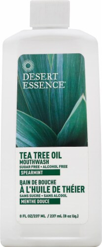 Desert Essence Tea Tree Oil Mouthwash Perspective: front