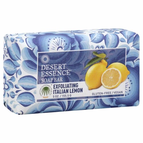 Desert Essence Soap Bar Exfoliating Italian Memon Perspective: front