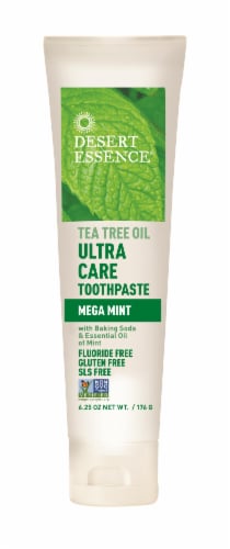Desert Essence Ultra Care Toothpaste Tea Tree Oil Perspective: front