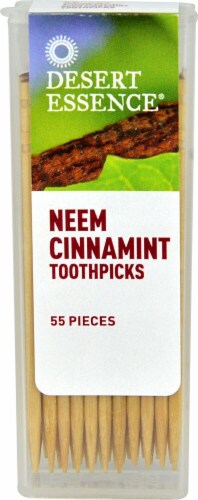 Desert Essence  Neem Cinnamint Toothpicks Perspective: front