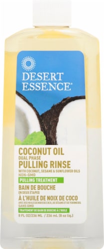 Desert Essence Coconut Oil Pulling Rinse Perspective: front