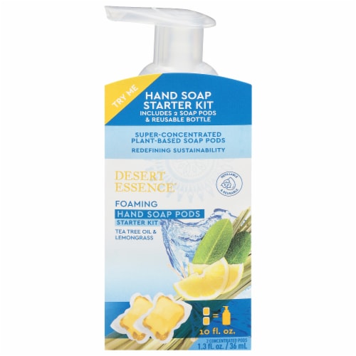 Desert Essence Lemongrass Foaming Hand Wash Pods Perspective: front