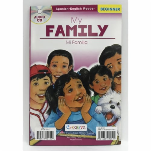 Creative Teaching Materials CTM1041 My Family & Mi Familia Spanish-English Book with CD Perspective: front