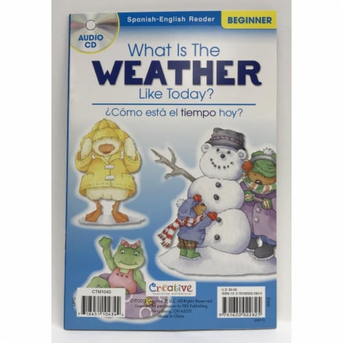Creative Teaching Materials CTM1043 What Is The Weather& Como Esta El Tiempo Hoy Spanish-Engl Perspective: front