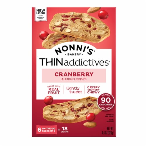 Nonni's® THINaddictives® Cranberry Almond Crisps Perspective: front