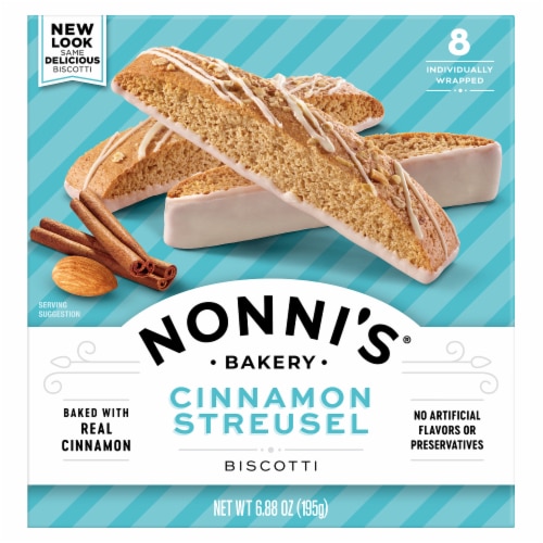 Nonni's® Cinnamon Streusel Biscotti Perspective: front