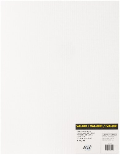 Art Supply Basics Panel Pack Canvas 5/Pkg-11 X14 Perspective: front