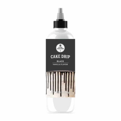 AC Food Crafting Black Vanilla Flavor Cake Drip Perspective: front