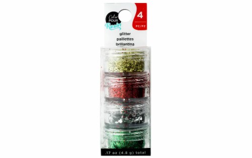AMC Color Pour Resin Mix In Holiday Glitter 4pc Perspective: front