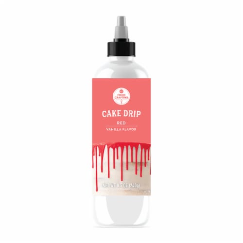 AC Food Crafting Red Vanilla Flavor Cake Drip Perspective: front