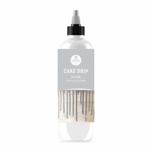 AC Food Crafting Silver Vanilla Flavor Cake Drip Perspective: front