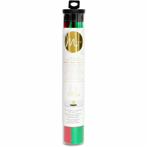 Heidi Swapp Minc Reactive Foil Combo Pack 6.5 X12  4/Pkg-Red & Green Perspective: front