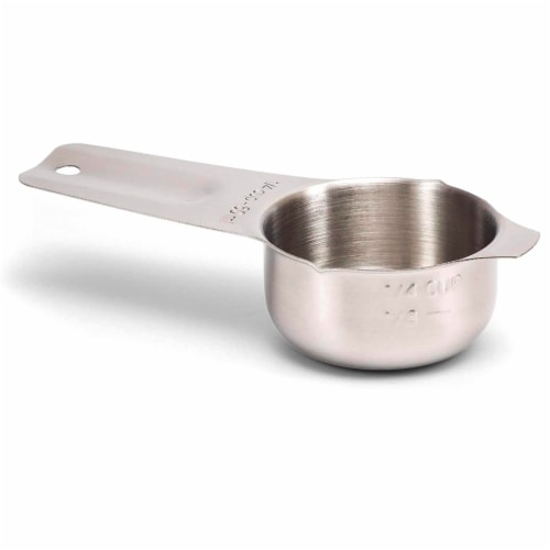 1/4 Cup (4 Tbsp | 60 ml | 60 CC | 2 oz) Measuring Cup, Stainless Steel Measuring Cups, Metal Measuring Cup, Kitchen Gadgets for Cooking