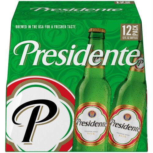 Presidente Pilsener Style Beer Perspective: front