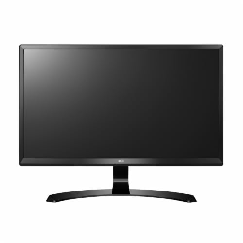 LG® 4K UHD LED LCD Black Monitor Perspective: front