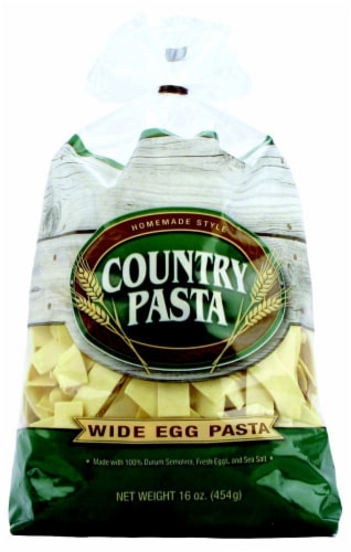 Country Pasta Wide Egg Noodles Perspective: front