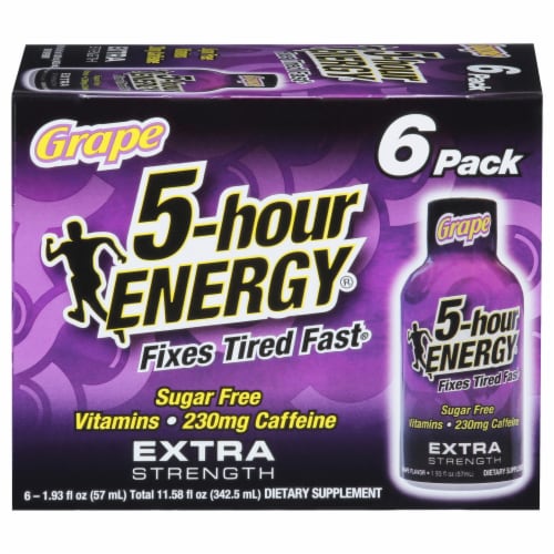 5-Hour® Extra Strength Grape Energy Drink Shot Multipack Bottles Perspective: front