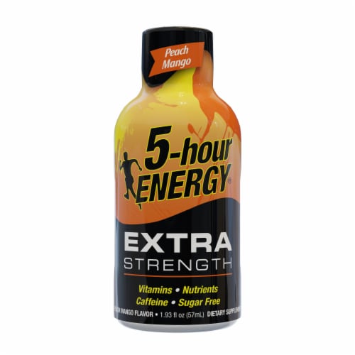 5-Hour Energy® Peach Mango Extra Strength Energy Shot Perspective: front