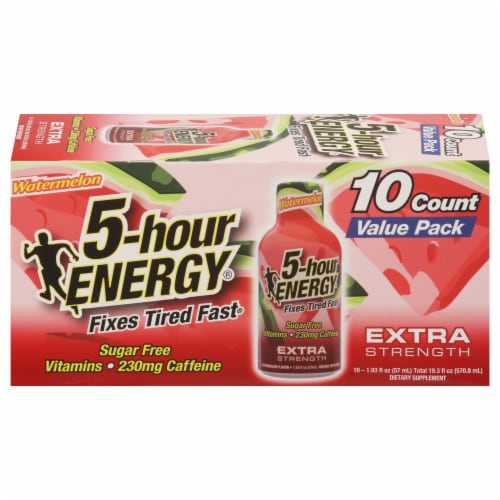 5-Hour Energy® Watermelon Sugar-Free Extra-Strength Energy Drinks Perspective: front