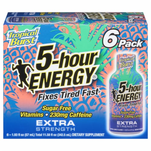 5 Hour Energy Tropical Burst Engergy Drink Perspective: front