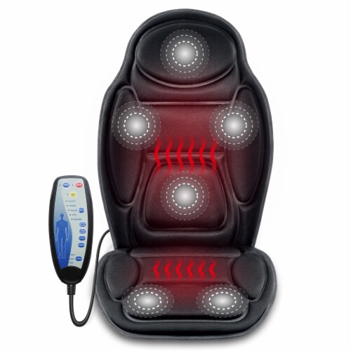 Snailax Shiatsu Full Back Massager with Heat, Adjustable Chair Massager  pad, Rolling Massage Seat Cushion, Gifts