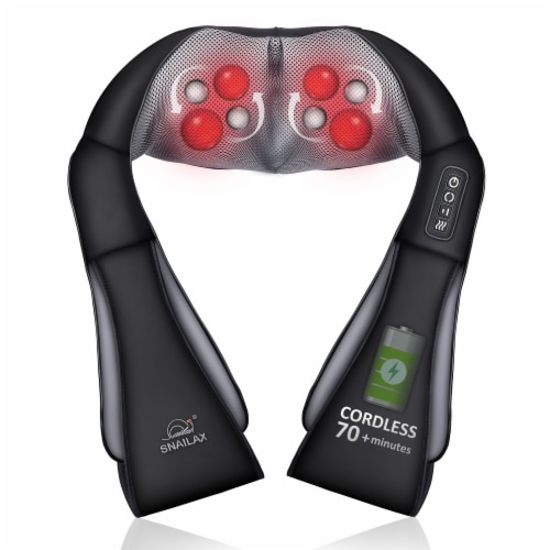 Cordless Neck and Back Massager - Shiatsu Neck and Shoulder Massager with Heat - 632NC Perspective: front