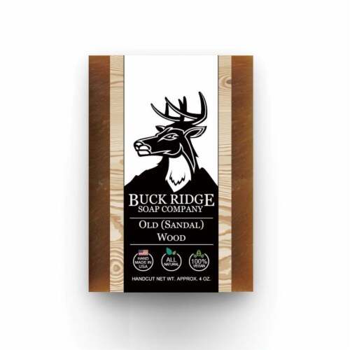 Buck Ridge Soap NSW-AS-OSW-13 Old Sandal Wood Mens Handmade Soap Perspective: front