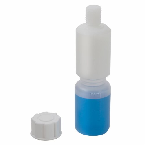 Dynalab 107035-0009 100 ml HDPE & PP Grad Bottle with Sampler Perspective: front