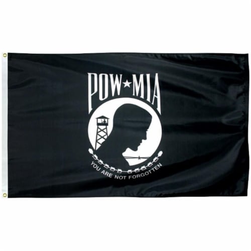 Eder Flag 70140 3 x 5 ft. 200 Denier Nylon Pow Mia Outdoor Flag Single
