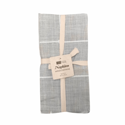 Arlee Home Fashions Table Trends Napkins - Windowpane Plaid Perspective: front