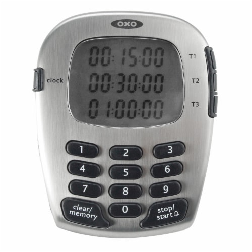 OXO Good Grips Triple Timer - Silver Perspective: front