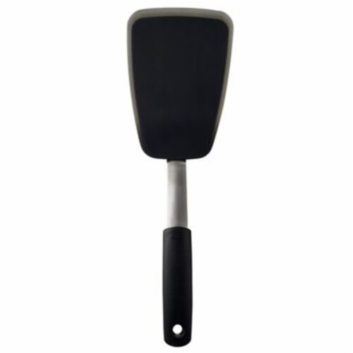 OXO Good Grips Small Silicone Flexible Turner - Black Perspective: front