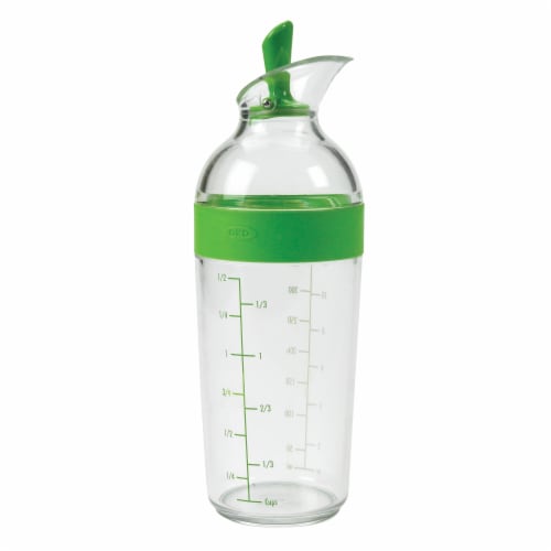 OXO Good Grips Salad Dressing Shaker - Green / Clear Perspective: front