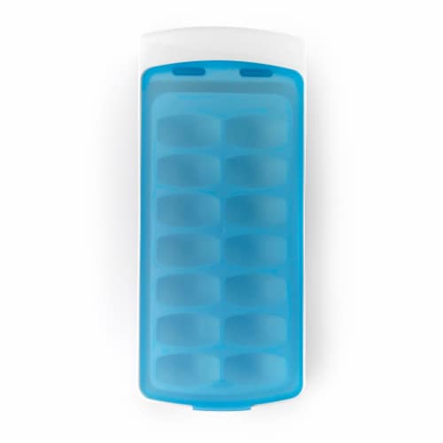 OXO Good Grips No-Spill Ice Cube Tray - Blue Perspective: front