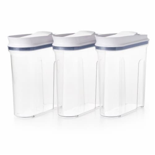 OXO Good Grips POP Cereal Dispenser - Clear/White Perspective: front