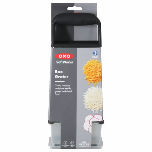 OXO SoftWorks™ Stainless Steel Box Grater - Silver Perspective: front
