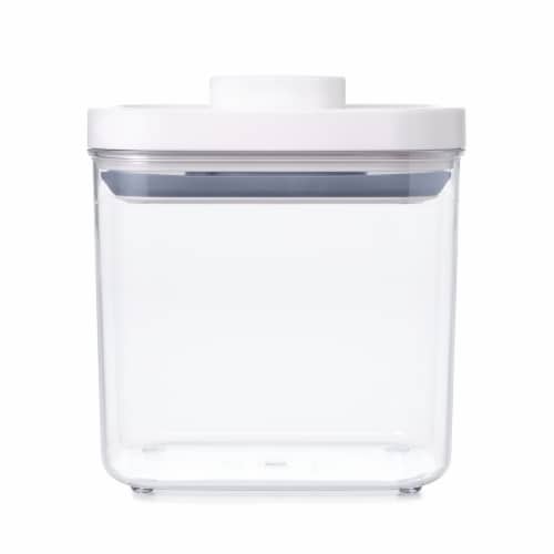 OXO Soft Works POP Food Storage Container - Clear/White Perspective: front