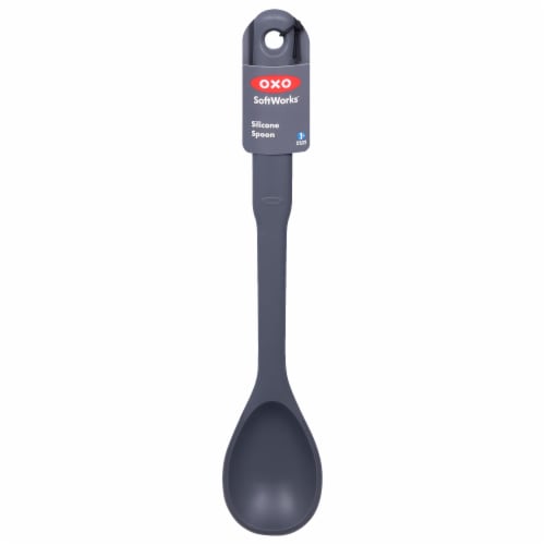 OXO SoftWorks Silicone Spoon - Peppercorn Perspective: front