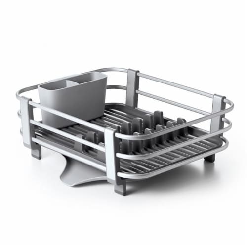 Oxo Good Grips Large Aluminum Kitchen Sink Dish Rack Drying Tray Drainer,  Gray, 1 Piece - Fry's Food Stores