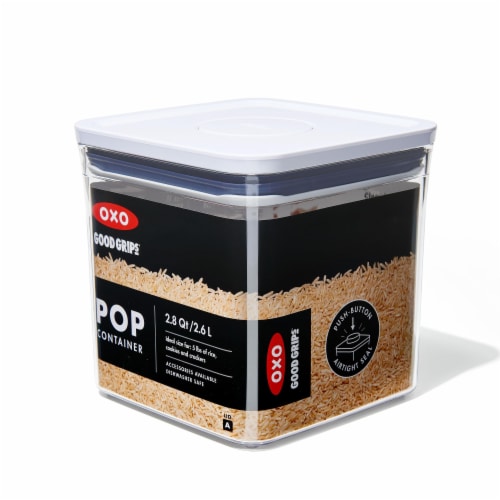 OXO Good Grips Big Square Short Pop Container Perspective: front
