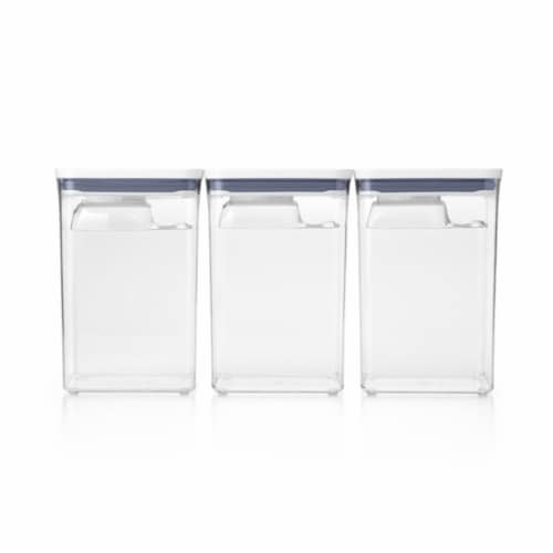 OXO Good Grips POP Container, Three-piece Rectangle Set with Scoop