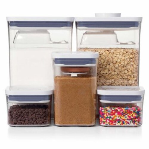 OXO Good Grips 5-Piece Airtight POP Container Set,White